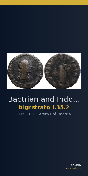 Bactrian and Indo-Greek Coinage Strato I 35.2 — CANOA