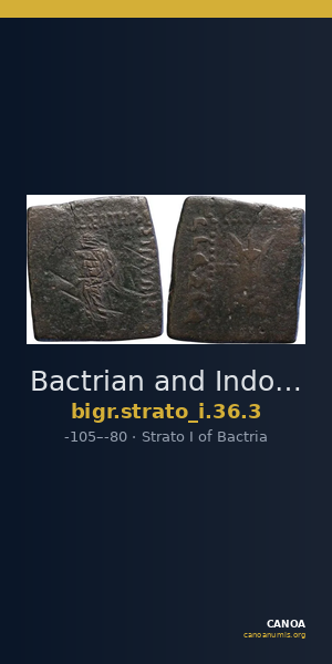 Bactrian and Indo-Greek Coinage Strato I 36.3 — CANOA