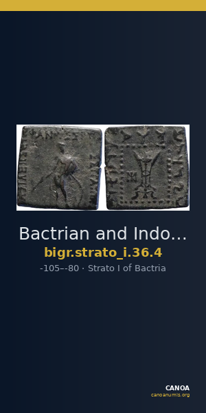 Bactrian and Indo-Greek Coinage Strato I 36.4 — CANOA