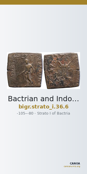 Bactrian and Indo-Greek Coinage Strato I 36.6 — CANOA