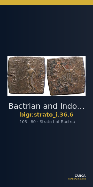 Bactrian and Indo-Greek Coinage Strato I 36.6 — CANOA