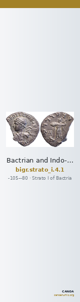 Bactrian and Indo-Greek Coinage Strato I 4.1 — CANOA
