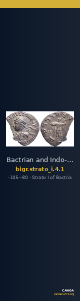 Bactrian and Indo-Greek Coinage Strato I 4.1 — CANOA