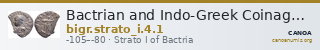 Bactrian and Indo-Greek Coinage Strato I 4.1 — CANOA