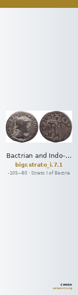 Bactrian and Indo-Greek Coinage Strato I 7.1 — CANOA