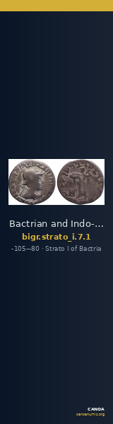 Bactrian and Indo-Greek Coinage Strato I 7.1 — CANOA