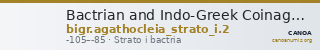 Bactrian and Indo-Greek Coinage Strato I and Agathocleia 2 — CANOA