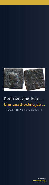 Bactrian and Indo-Greek Coinage Strato I and Agathocleia 3.1 — CANOA