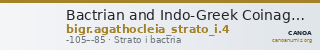 Bactrian and Indo-Greek Coinage Strato I and Agathocleia 4 — CANOA