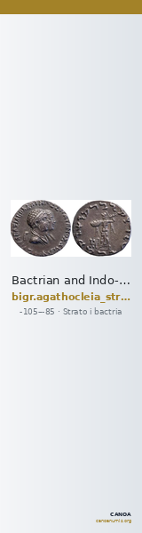 Bactrian and Indo-Greek Coinage Strato I and Agathocleia 5.1 — CANOA