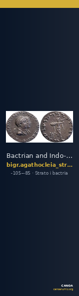 Bactrian and Indo-Greek Coinage Strato I and Agathocleia 5.1 — CANOA