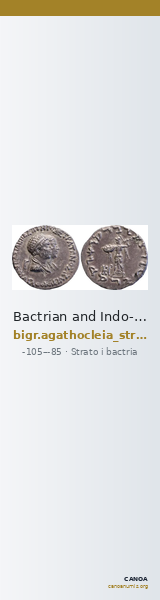 Bactrian and Indo-Greek Coinage Strato I and Agathocleia 6.1 — CANOA