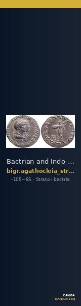 Bactrian and Indo-Greek Coinage Strato I and Agathocleia 6.1 — CANOA