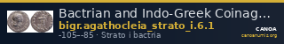 Bactrian and Indo-Greek Coinage Strato I and Agathocleia 6.1 — CANOA