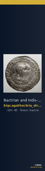 Bactrian and Indo-Greek Coinage Strato I and Agathocleia 6.2 — CANOA