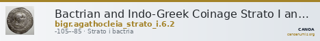 Bactrian and Indo-Greek Coinage Strato I and Agathocleia 6.2 — CANOA
