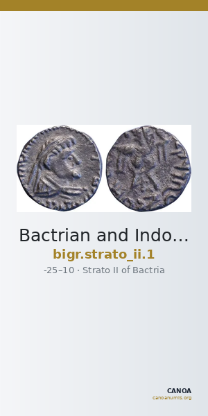 Bactrian and Indo-Greek Coinage Strato II 1 — CANOA