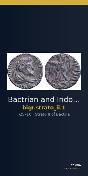 Bactrian and Indo-Greek Coinage Strato II 1 — CANOA