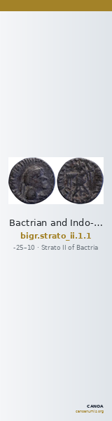 Bactrian and Indo-Greek Coinage Strato II 1.1 — CANOA