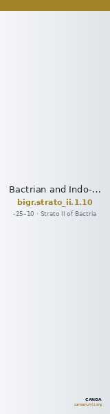 Bactrian and Indo-Greek Coinage Strato II 1.10 — CANOA