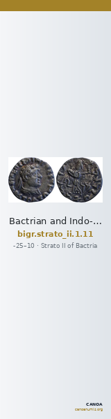 Bactrian and Indo-Greek Coinage Strato II 1.11 — CANOA