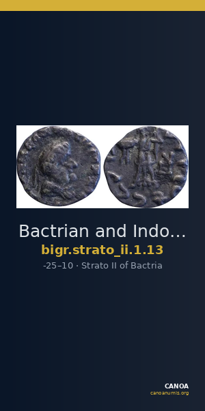 Bactrian and Indo-Greek Coinage Strato II 1.13 — CANOA