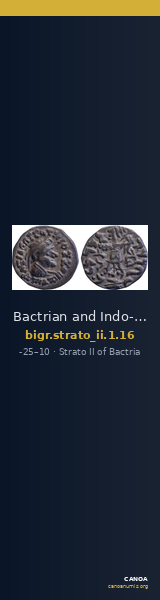 Bactrian and Indo-Greek Coinage Strato II 1.16 — CANOA