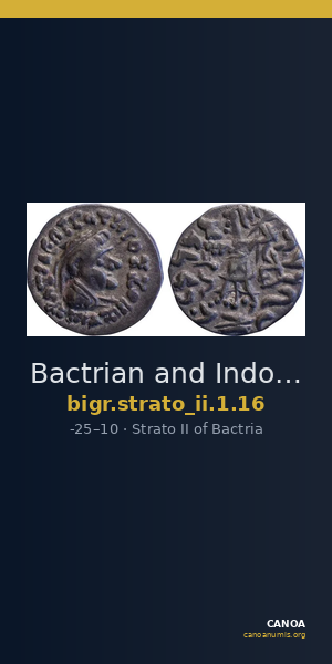 Bactrian and Indo-Greek Coinage Strato II 1.16 — CANOA