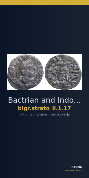 Bactrian and Indo-Greek Coinage Strato II 1.17 — CANOA