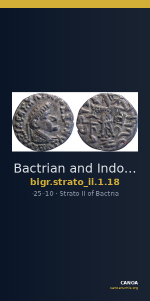 Bactrian and Indo-Greek Coinage Strato II 1.18 — CANOA