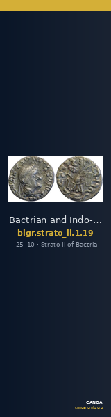 Bactrian and Indo-Greek Coinage Strato II 1.19 — CANOA