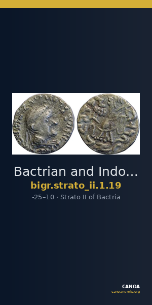 Bactrian and Indo-Greek Coinage Strato II 1.19 — CANOA