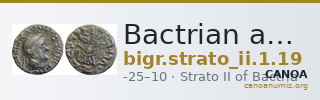 Bactrian and Indo-Greek Coinage Strato II 1.19 — CANOA