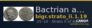 Bactrian and Indo-Greek Coinage Strato II 1.19 — CANOA