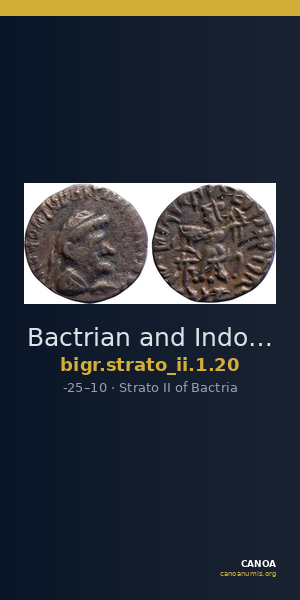 Bactrian and Indo-Greek Coinage Strato II 1.20 — CANOA
