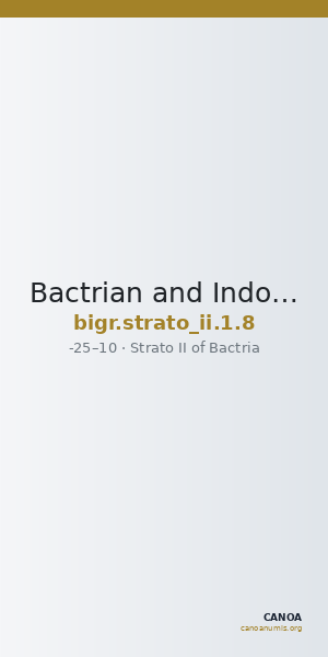 Bactrian and Indo-Greek Coinage Strato II 1.8 — CANOA