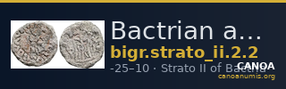 Bactrian and Indo-Greek Coinage Strato II 2.2 — CANOA