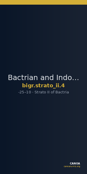 Bactrian and Indo-Greek Coinage Strato II 4 — CANOA