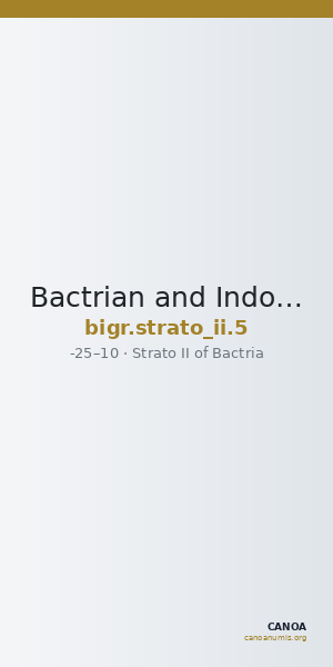 Bactrian and Indo-Greek Coinage Strato II 5 — CANOA