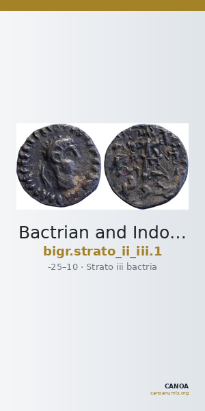 Bactrian and Indo-Greek Coinage Strato II and Strato III 1 — CANOA