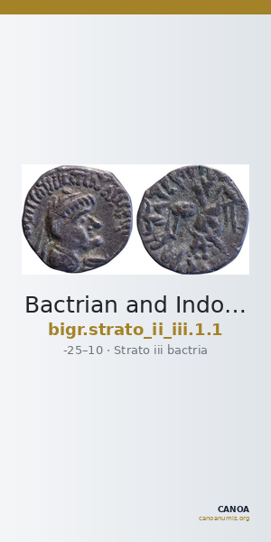 Bactrian and Indo-Greek Coinage Strato II and Strato III 1.1 — CANOA