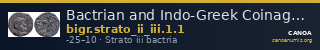 Bactrian and Indo-Greek Coinage Strato II and Strato III 1.1 — CANOA