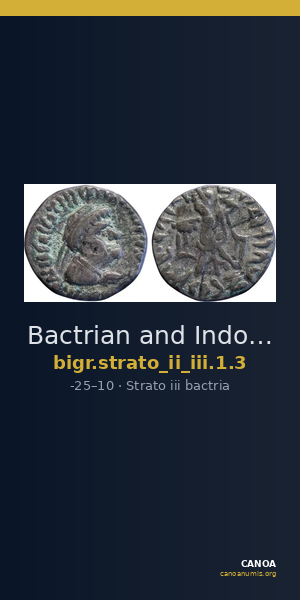 Bactrian and Indo-Greek Coinage Strato II and Strato III 1.3 — CANOA