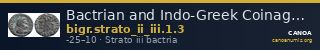 Bactrian and Indo-Greek Coinage Strato II and Strato III 1.3 — CANOA