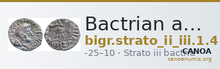 Bactrian and Indo-Greek Coinage Strato II and Strato III 1.4 — CANOA