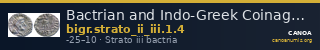 Bactrian and Indo-Greek Coinage Strato II and Strato III 1.4 — CANOA