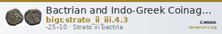 Bactrian and Indo-Greek Coinage Strato II and Strato III 4.3 — CANOA