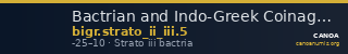 Bactrian and Indo-Greek Coinage Strato II and Strato III 5 — CANOA