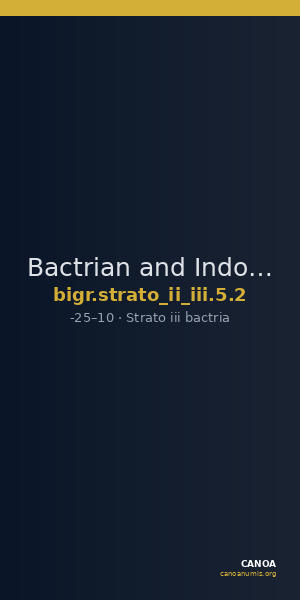 Bactrian and Indo-Greek Coinage Strato II and Strato III 5.2 — CANOA