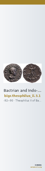 Bactrian and Indo-Greek Coinage Theophilus II 3.1 — CANOA